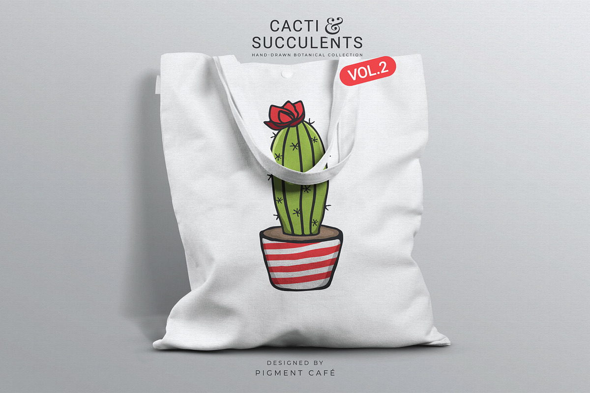 Cacti & Succulents Graphics Bundle 2, a Decorative Illustration by Pigment Café (Photo 3 of 8)