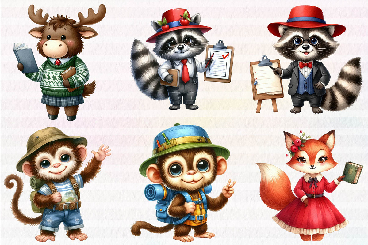 Kawaii Back to School Clipart, an Illustration by CreationArt (Photo 2 of 5)