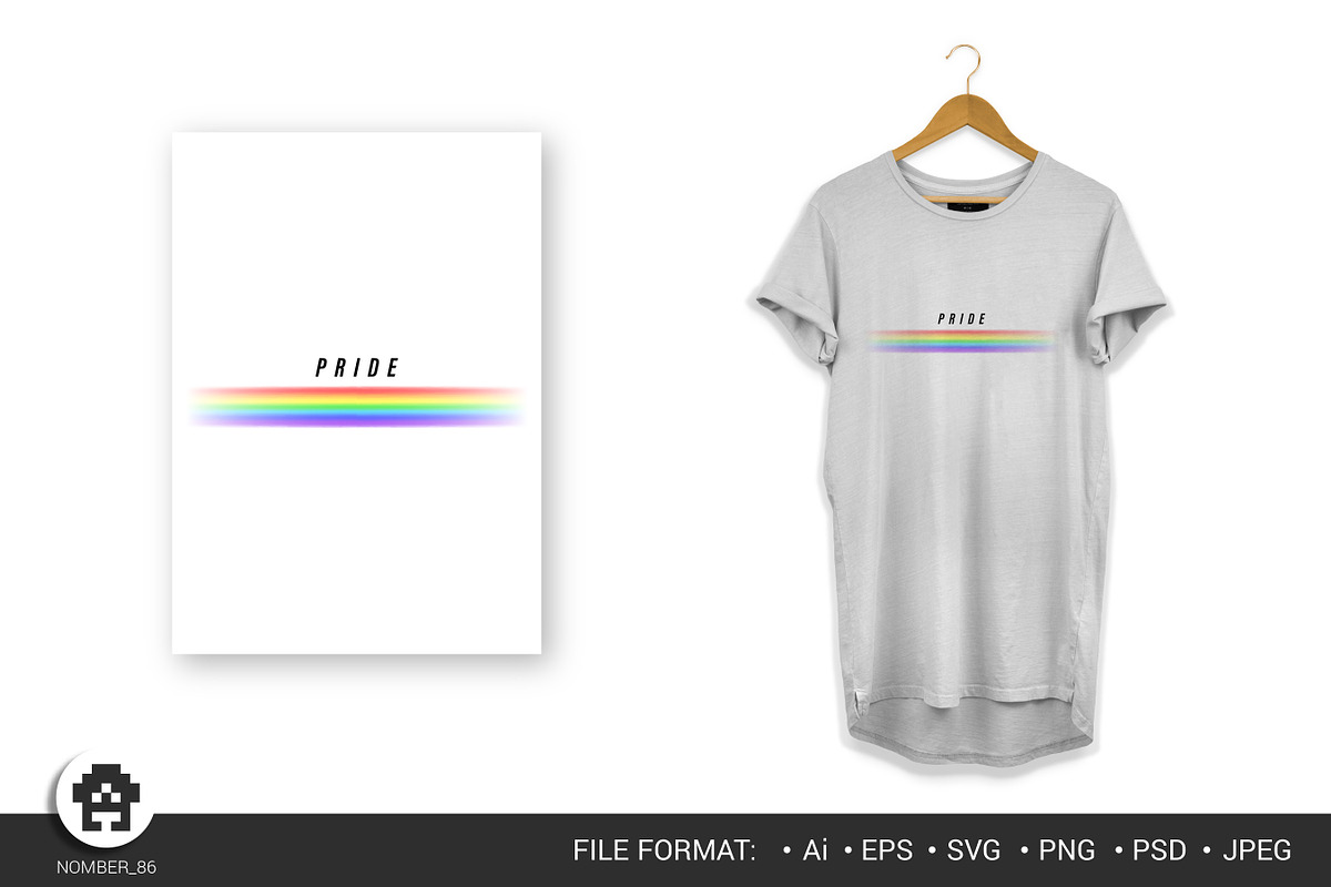 Rainbow svg  LGBT T-shirt., an Illustration by Nomber_86 (Photo 1 of 2)