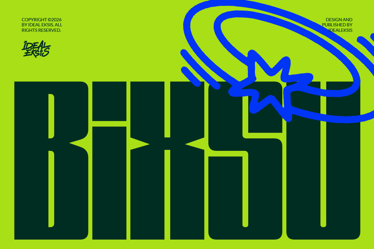 Bixsu Condensed, a Handwritten Font by Ideal Eksis (Photo 1 of 10)