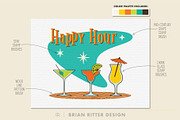 Mid-Century Retro Toolkit Procreate, a Brush Add-On by Brian Ritter Design (Thumbnail 4 of 11)