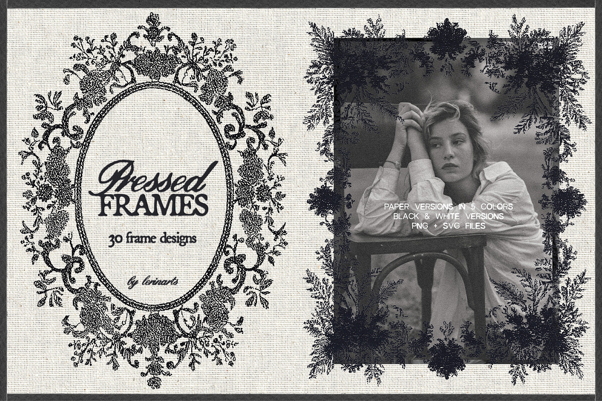 Pressed Frames: Ornamental Borders, an Object Graphic by lerinartstudio (Photo 1 of 18)