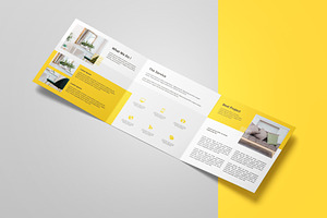 Square Trifold Brochure Mockup, a Product Mockup by Mockup Supper