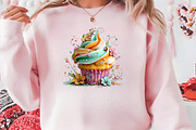 Vintage Watercolour Cupcake, a Seasonal Illustration by CreationArt (Thumbnail 5 of 5)
