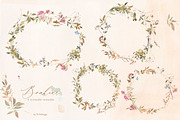 Bonheur Fall Florals Clip Art, an Illustration by whiteheartdesign (Thumbnail 3 of 18)