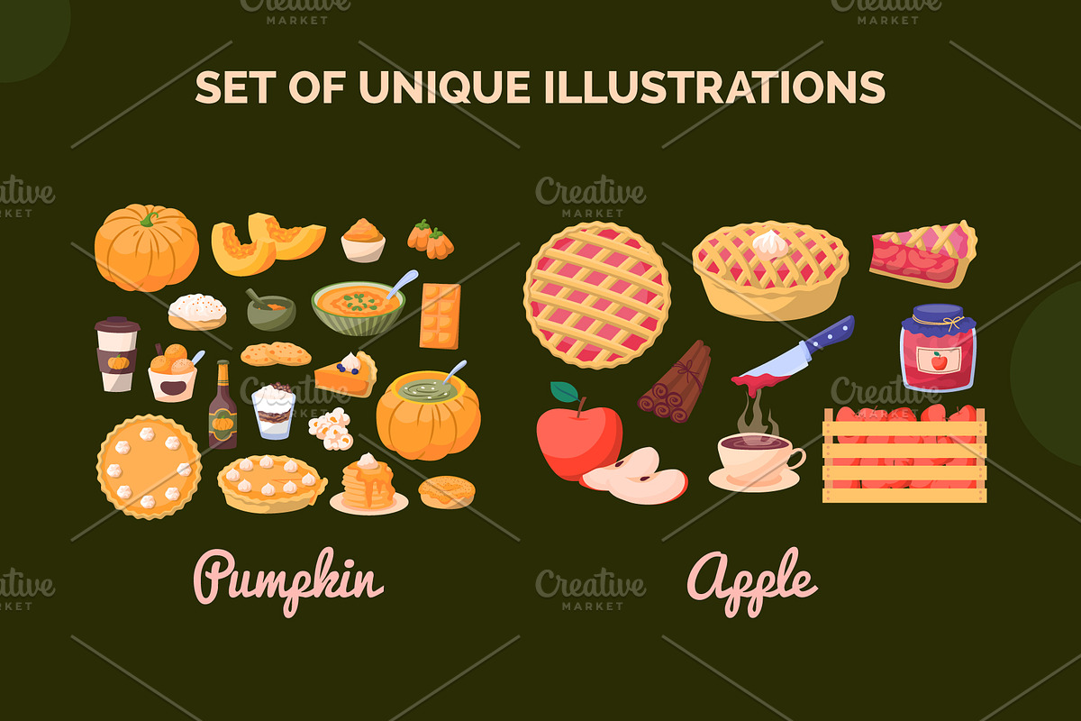 Spiced Harvest Autumn Treats Set, an Object Graphic by 35lab (Photo 4 of 6)