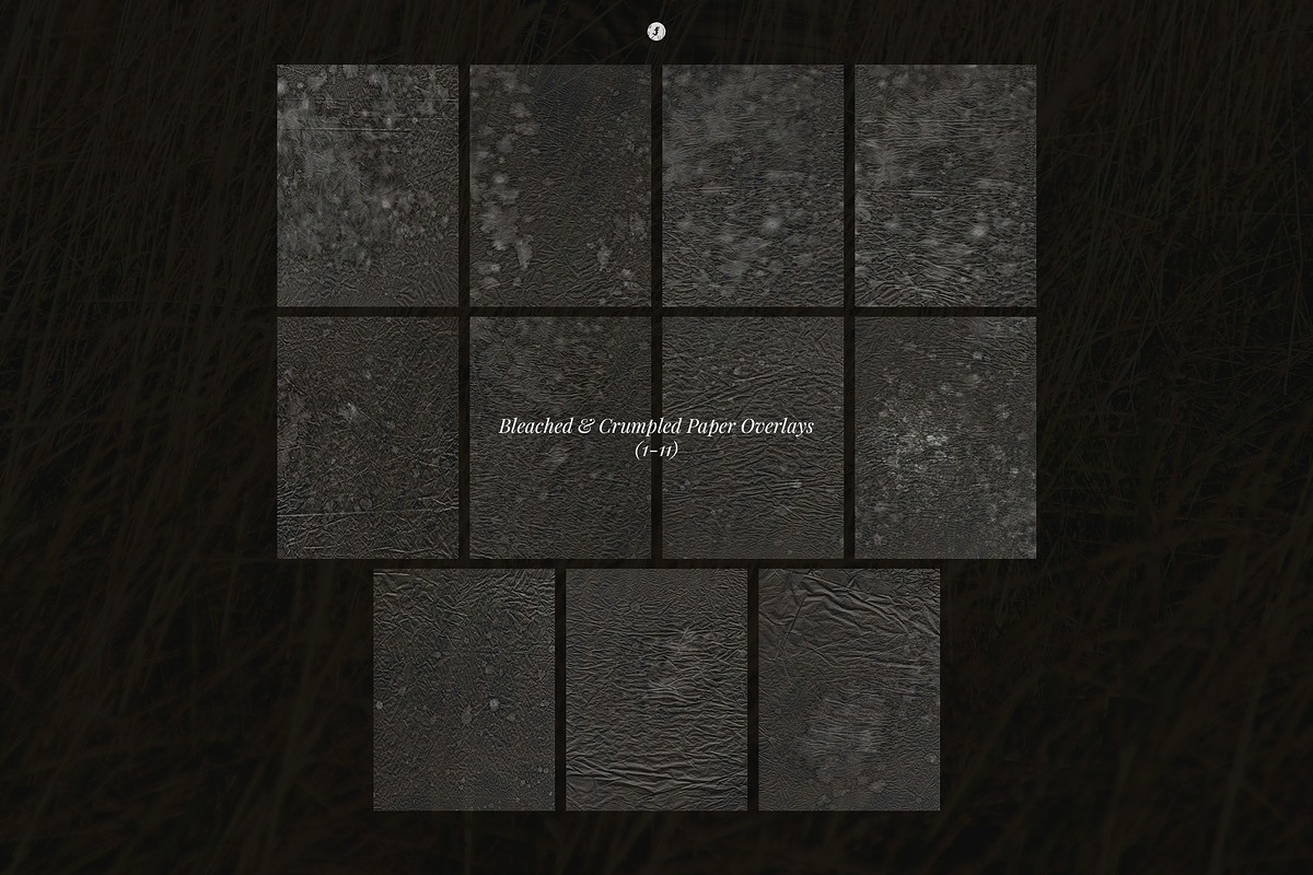 Bleached and Crumpled Paper Overlays, a Texture Graphic by Freezerondigital (Photo 8 of 9)