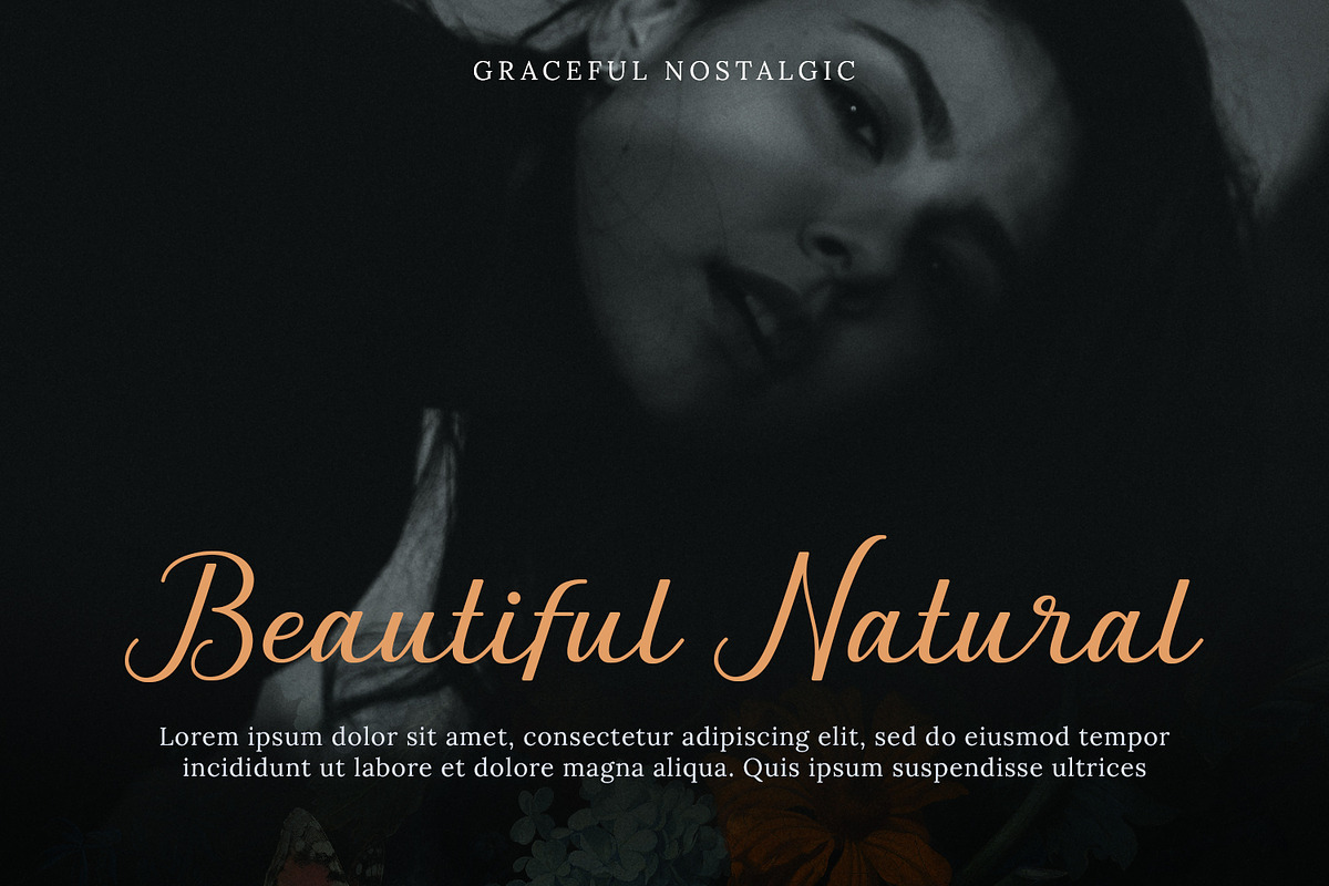 Graceful Nostagia Script Font, a Script Font by Siwox Studios (Photo 4 of 10)
