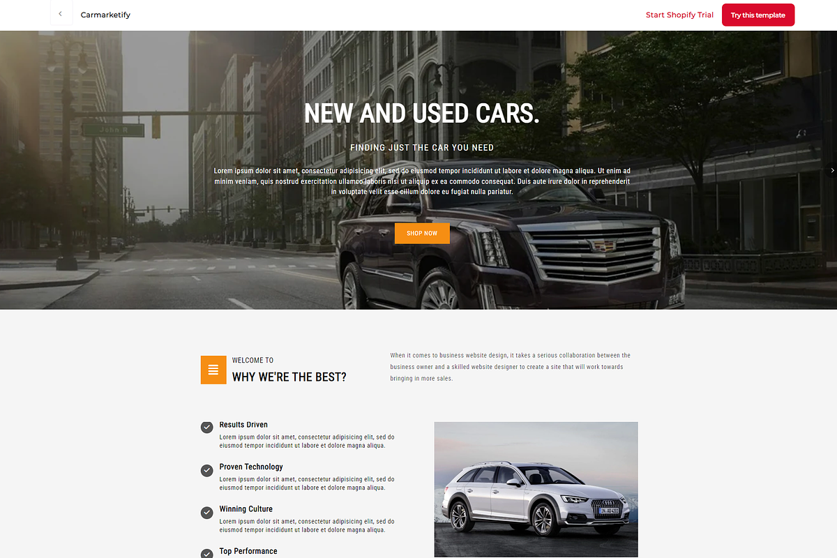 Carmarketify Store Shopify Template, a Shopify Template by LTheme