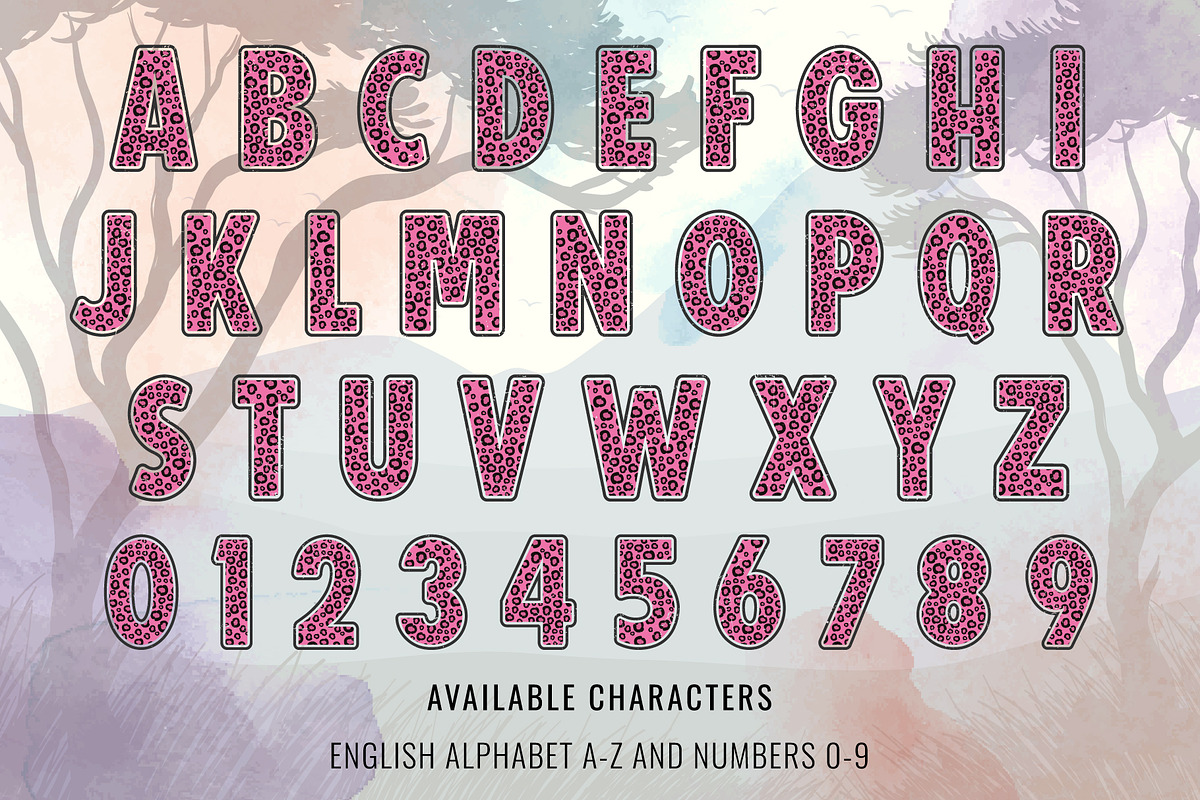 Pink Leopard Font, a Font by Font Craft Studio (Photo 2 of 6)