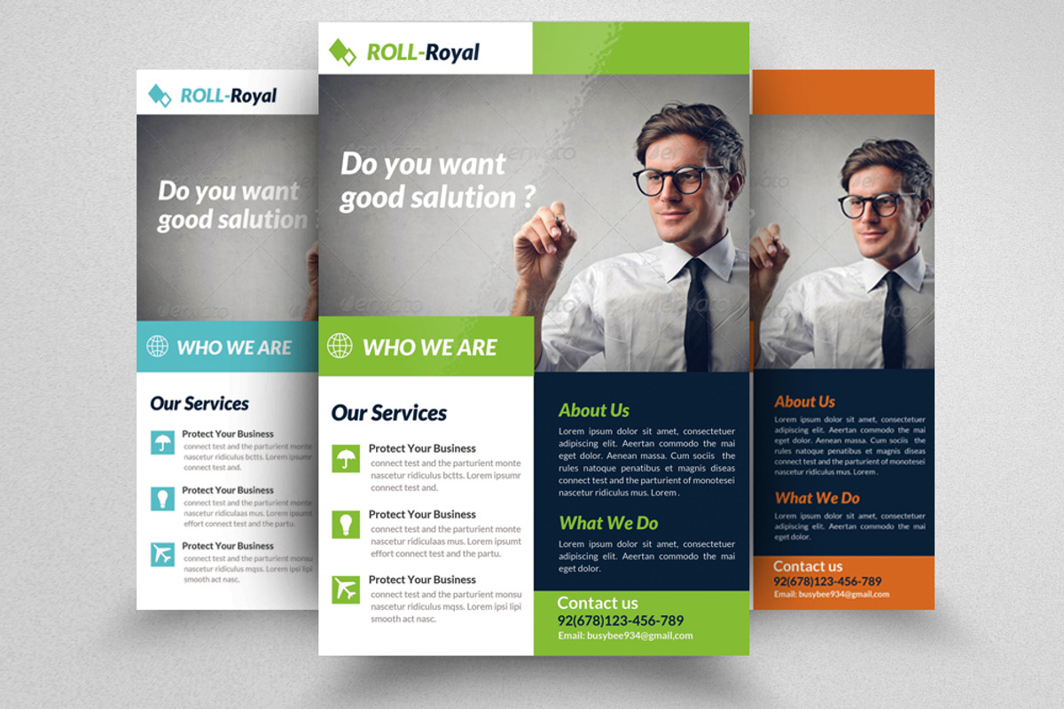 Creative Business Flyer Template, a Flyer Template by Psd Templates (Photo 1 of 3)