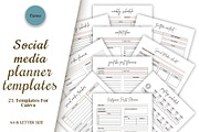 Social Media Planner, a Stationery Template by DesignByStore (Thumbnail 1 of 3)