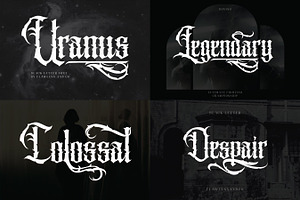 Blackletter Tattoo Font Bundle