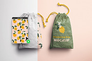 Drawstring Bags Mockup, a Mockup by Custom Scene (Thumbnail 6 of 11)
