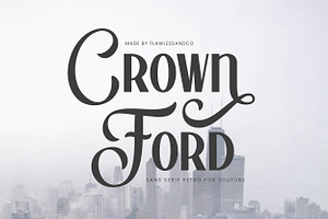 Crown Ford - YouTube Thumbnails Font