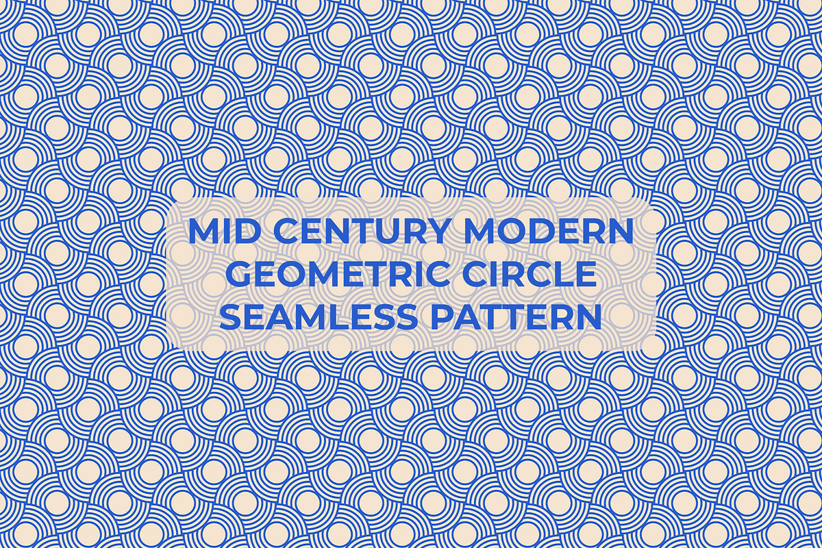 Mid-Century Modern Geometric Circle, a Pattern Graphic by Pitchlook.Studio (Photo 1 of 3)
