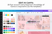 Facebook Template Cute Canva, a Social Media Template by ltsdesigns (Thumbnail 5 of 5)