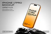iPhone 17 Pro Mockup Set, an iPhone Mockup by Grid&Glow (Thumbnail 1 of 11)