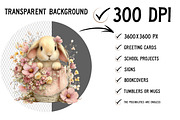 Whimsical Summer Rabbits Clipart, an Illustration by Craft Nest (Thumbnail 2 of 12)