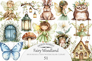 Fairy Woodland Clipart, an Illustration by Design Market (Thumbnail 1 of 5)