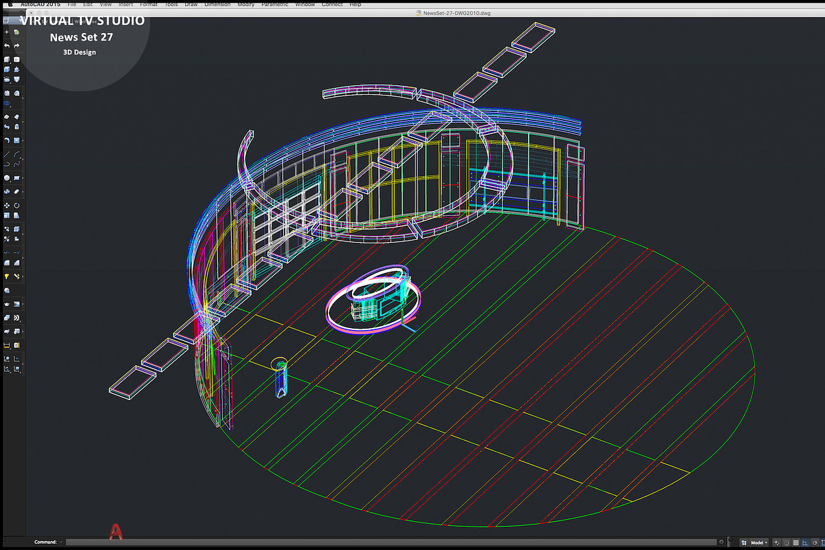 Virtual TV Studio News Set 27, an Architecture 3D Model by akerStudio (Photo 15 of 49)