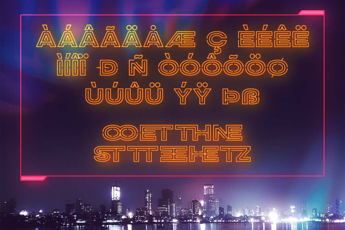 Leegione - Neon Sci-fi Futuristic, a Sans Serif Font by Almarkhatype (Photo 9 of 10)