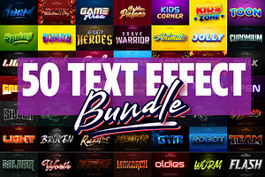 Editable text effect bundle vol.4