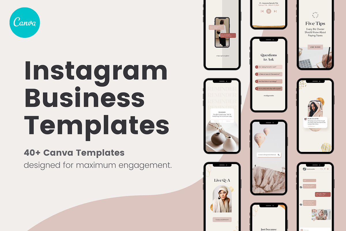 Instagram Business Templates, a Social Media Template by Roger Coles (Photo 1 of 11)