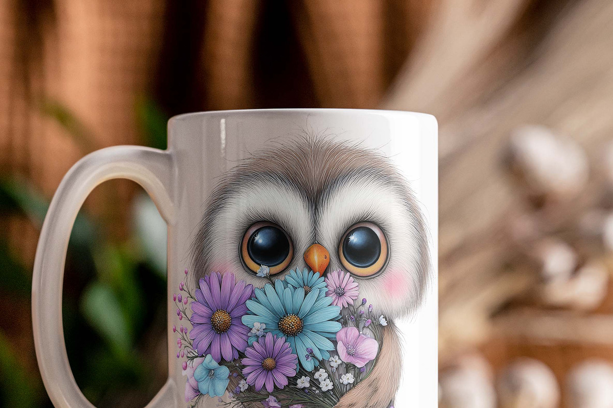 Whimsical Floral Animal Clipart Set, an Illustration by one-touch (Photo 4 of 16)