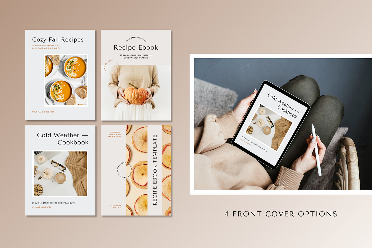 Autumn Canva Cookbook Template, a Magazine Template by Erin Cassidy (Photo 3 of 10)