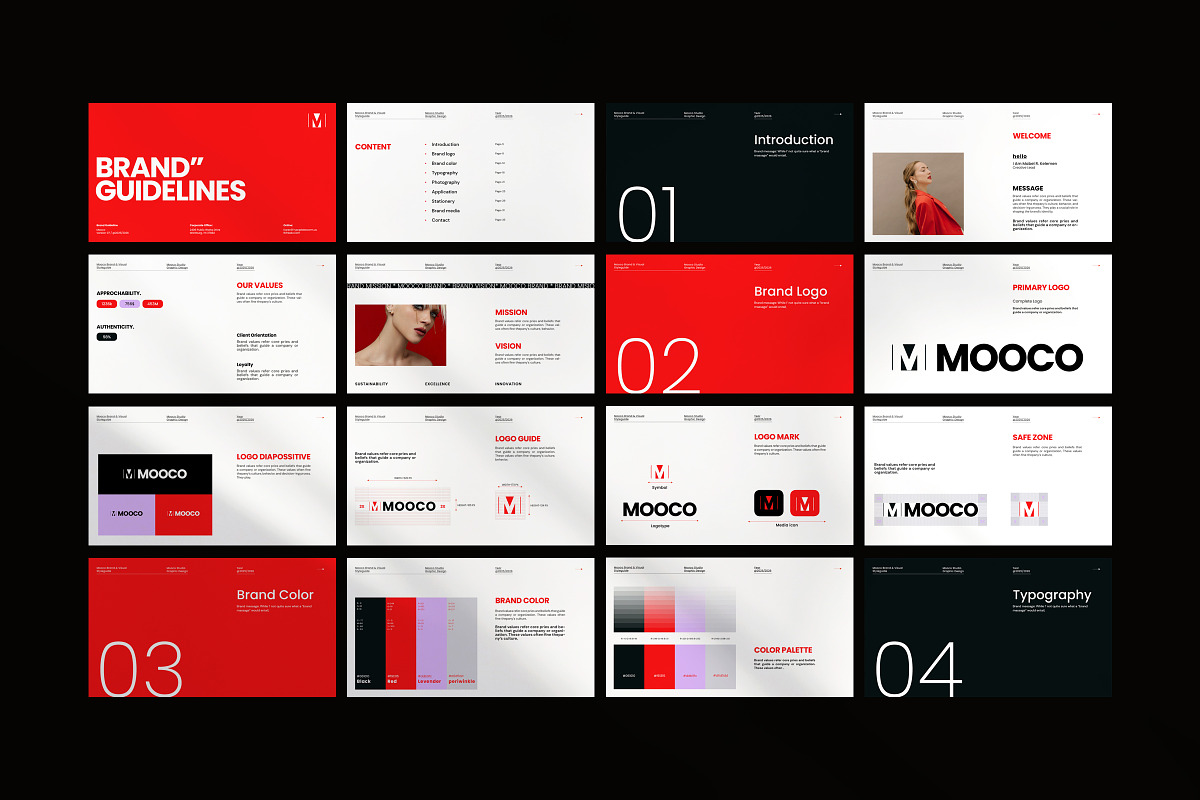 MOOCO | Brand Guidelines Template, a Presentation Template by Studio Industry (Photo 7 of 9)