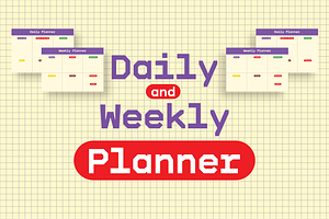 Colorful Weekly & Daily Planner, a Templates & Theme by Doomleaf