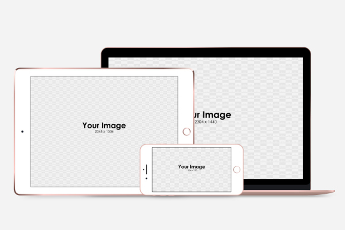 Responsive Screen Simple Mockups Set, an iPhone Mockup by tamiq (Photo 4 of 7)