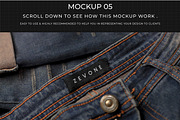 7 Apparel Jeans Labels Logo Mockup, a Bottom Mockup by Assyat (Thumbnail 13 of 16)