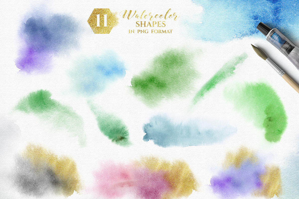 Magic flowers. Watercolor set., a Texture Illustration by LeiaSW (Photo 5 of 9)