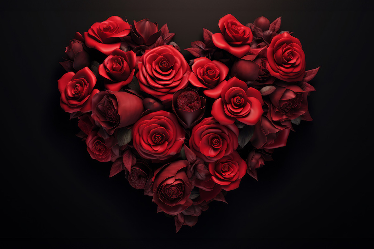 61 Flower Hearts, a Nature Photo by Handmadefont (Photo 10 of 12)