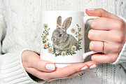 Embroidery Easter Cute Bunny PNG, an Object Graphic by V Design Creator (Thumbnail 3 of 7)