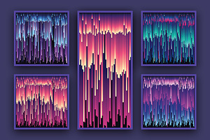 Descending- Glitch Design Elements