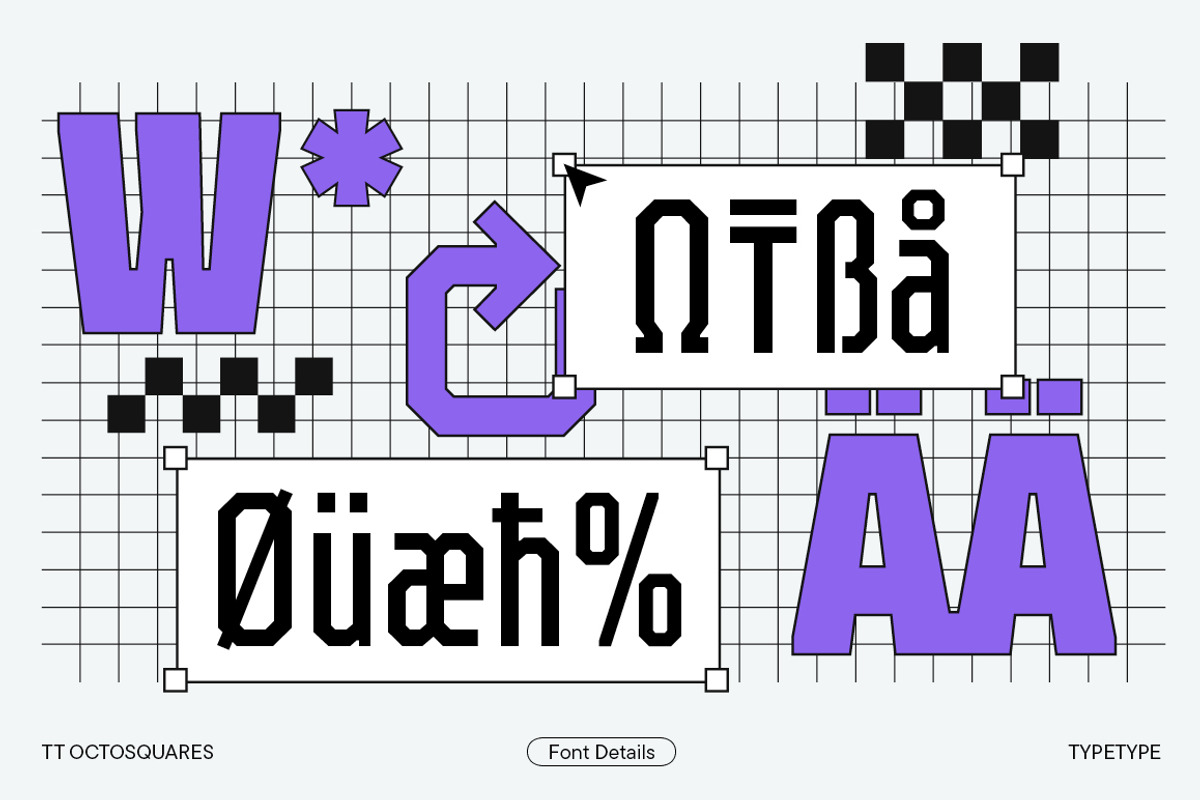 TT Octosquares Compressed, a Sans Serif Font by TypeType (Photo 7 of 7)
