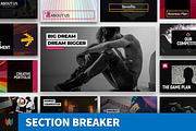 Section Breaker PowerPoint Templates, a Presentation Template by Warna Works (Thumbnail 1 of 9)