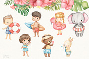 SUMMER HOLIDAY. Watercolor, an Animal Illustration by OlliArtDesign (Thumbnail 2 of 7)