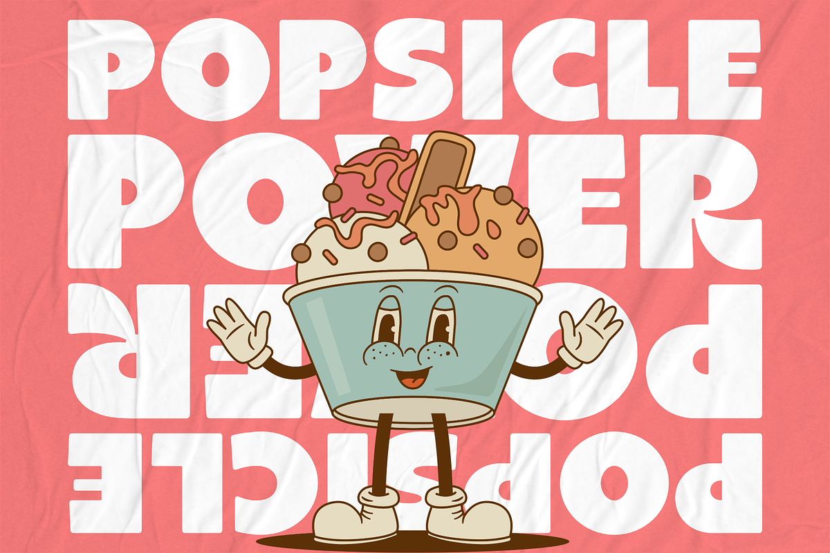 Chunky Sundae - A Bold Display Font, a Sans Serif Font by Ainun Jinan (Photo 4 of 9)