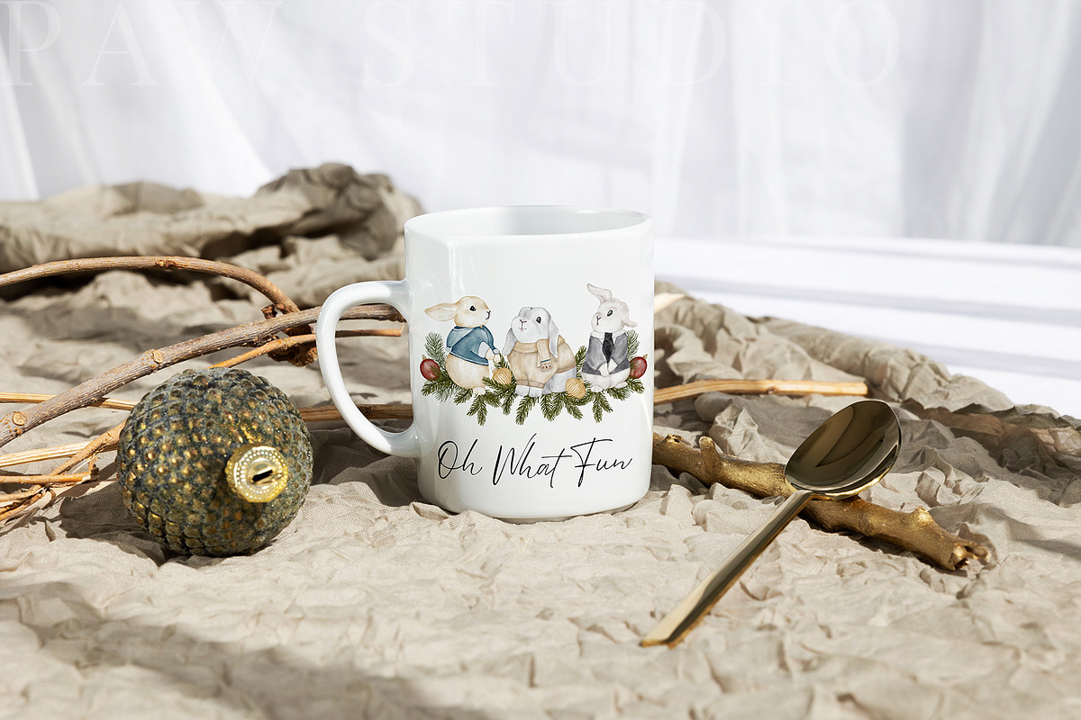 Xmas Mug Mockup Coffee Cup ch4, a Cups & Container Mockup by PawMockups (Photo 5 of 10)