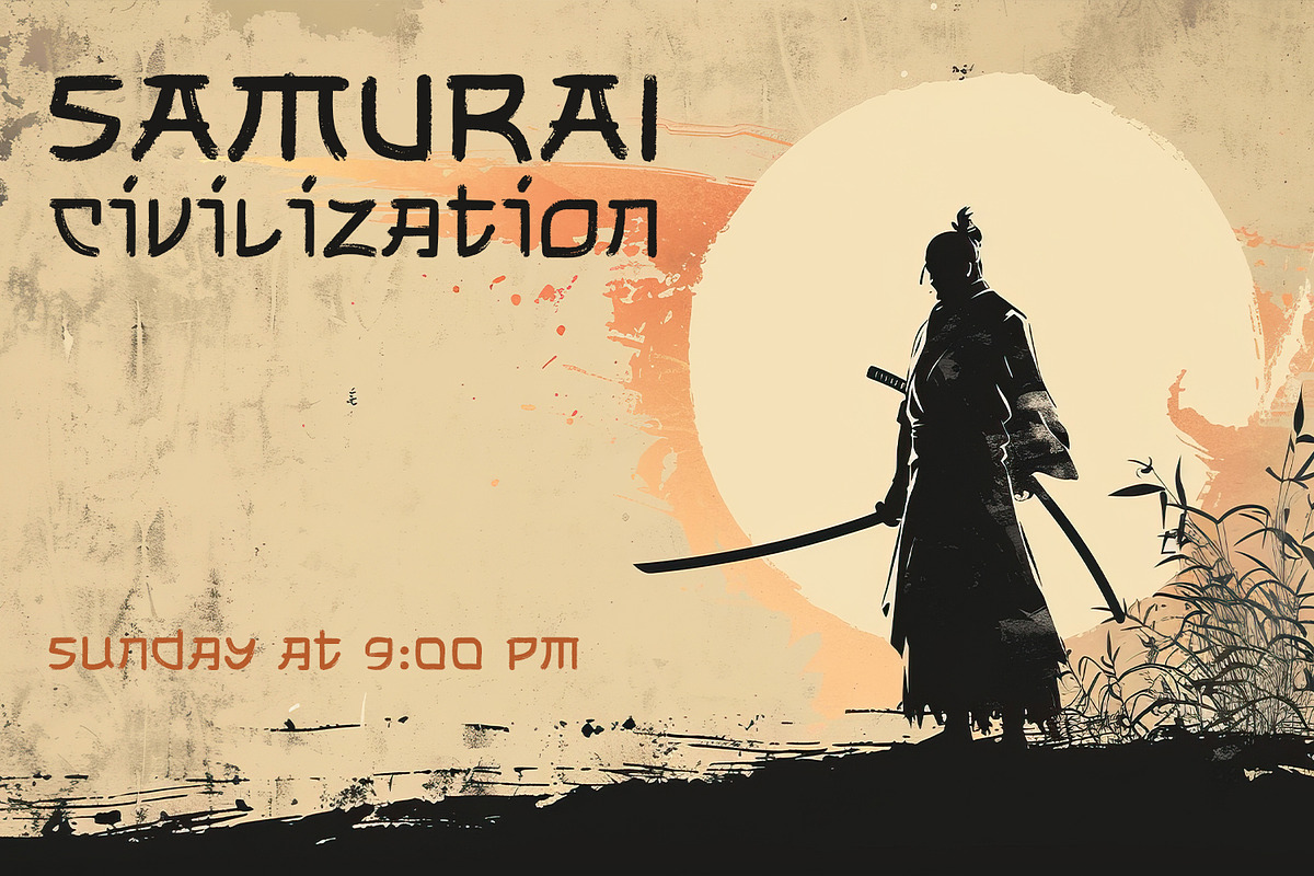 Katana - Elegant Japanese Samurai, a Handwritten Font by OWPictures (Photo 2 of 11)