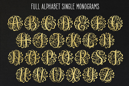 Monogram Script Single