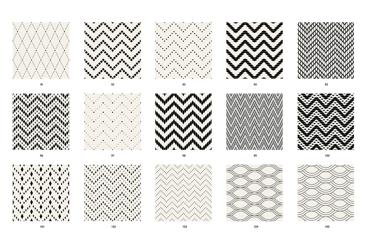 Essential Bundle. Seamless Patterns, a Pattern Graphic by Curly_Pat (Photo 10 of 13)
