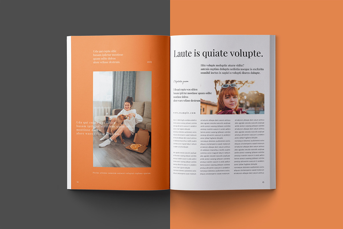 Lifestyle Magazine Template, a Magazine Template by ElvinPrint (Photo 6 of 9)