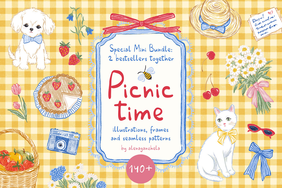 Picnic time - Whimsical Mini Bundle, an Object Graphic by alenaganzhela (Photo 1 of 15)