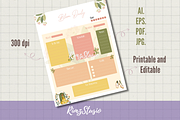 Cozy Girl Daily Planner Printable, an Object Illustration by RimzStudio (Thumbnail 2 of 3)