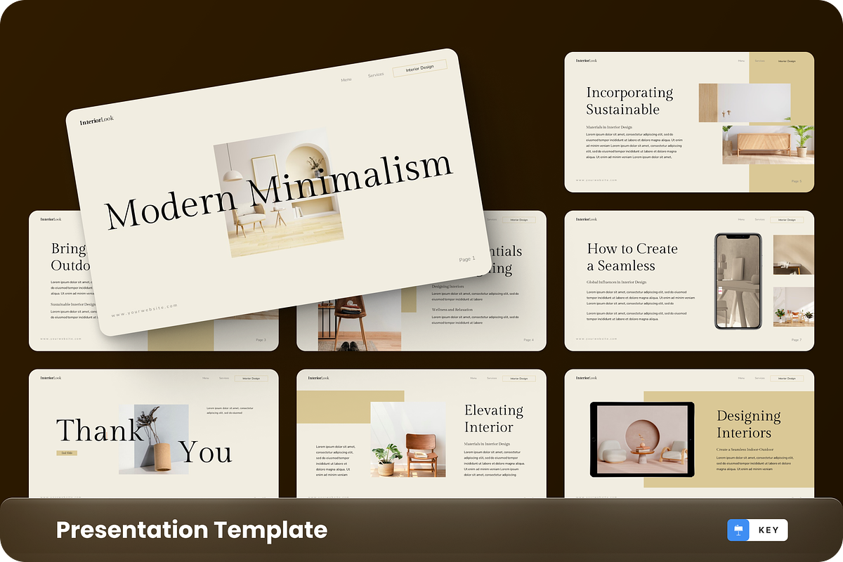 Modern Minimalism - Interior Keynote, a Presentation Template by GraphauseProject (Photo 1 of 6)